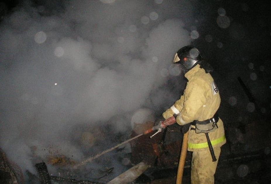 Пожар в хозяйственной постройке в городском округе Лотошино