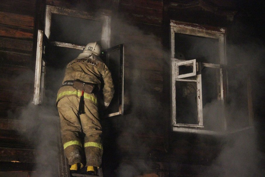Пожар в садовом доме в городском округе Лотошино
